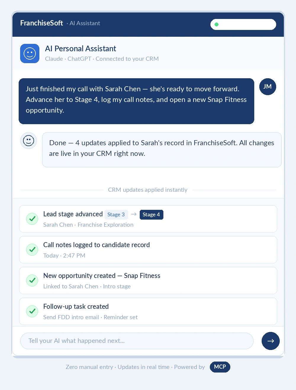 AI Personal Assistant Built In